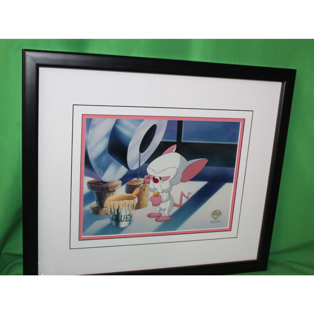 Warner Bros Animaniacs Pinky And The Brain Jockeying For Position Animation Cel